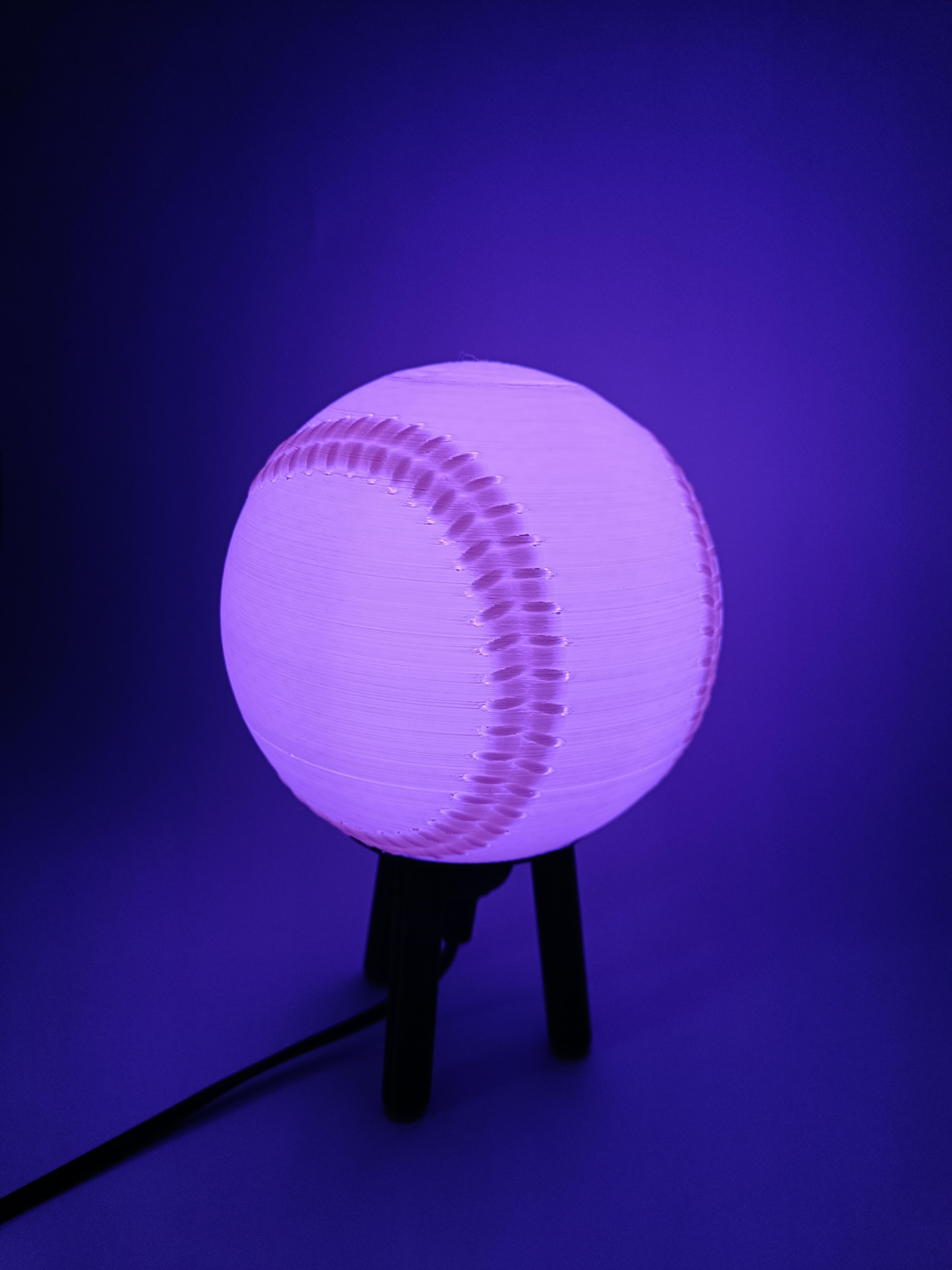 Hybrid Hanging/Desk Baseball Lamp 3d model