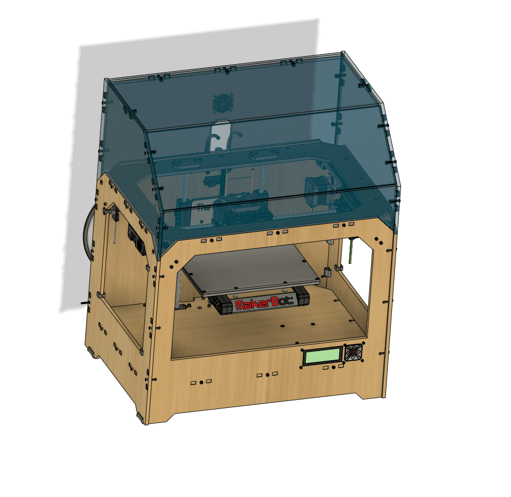 Original MakerBot Replicator CAD - REPAIRED!  3d model