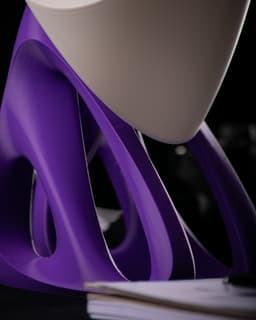 Nu Lamp – Led Kit 001 | 3D Printed Table Lamp with Geometric Shade and Organic Base 3d model