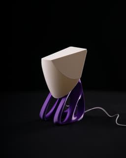 Nu Lamp – Led Kit 001 | 3D Printed Table Lamp with Geometric Shade and Organic Base 3d model
