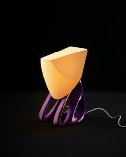 Nu Lamp – Led Kit 001 | 3D Printed Table Lamp with Geometric Shade and Organic Base 3d model