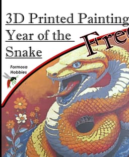 3D Printed Painting - Year of the Snake | No AMS Necessary 3d model