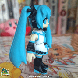 Hatsune Miku -Vocaloid | Flexi Print-in-place | Multicolor 3d model