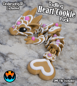 Heart Cookie Tadling 3d model
