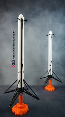 FALCON HEAVY-S1 3d model
