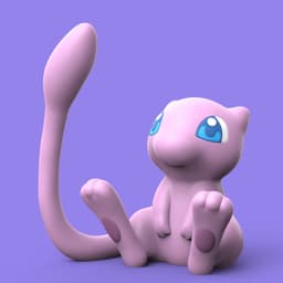 Mew (Easy Print No Supports) 3d model