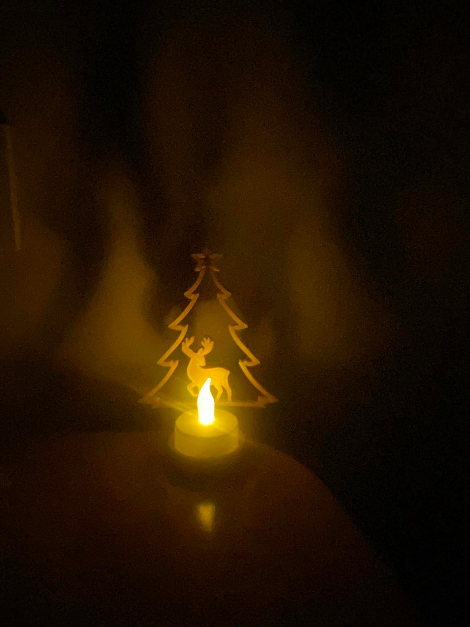 Christmas led tea light decoration holder 3d model