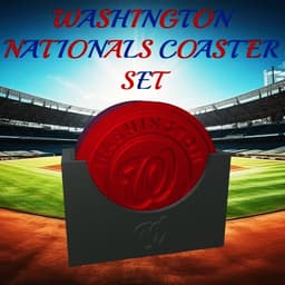 Washington Nationals Coaster Set (MLB) 3d model