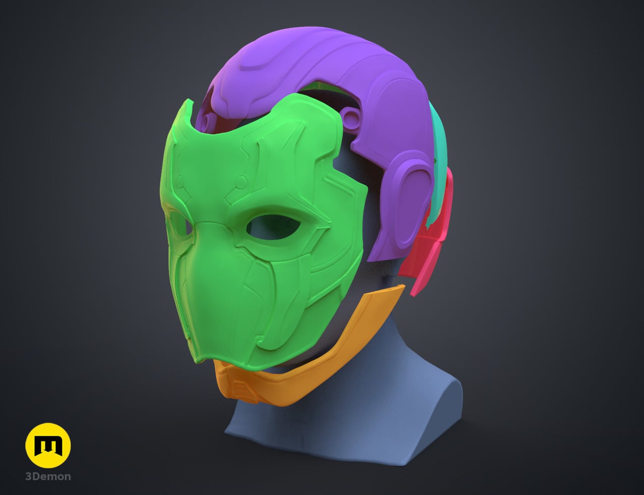 Blue Beetle Wearable Helmet 3d model