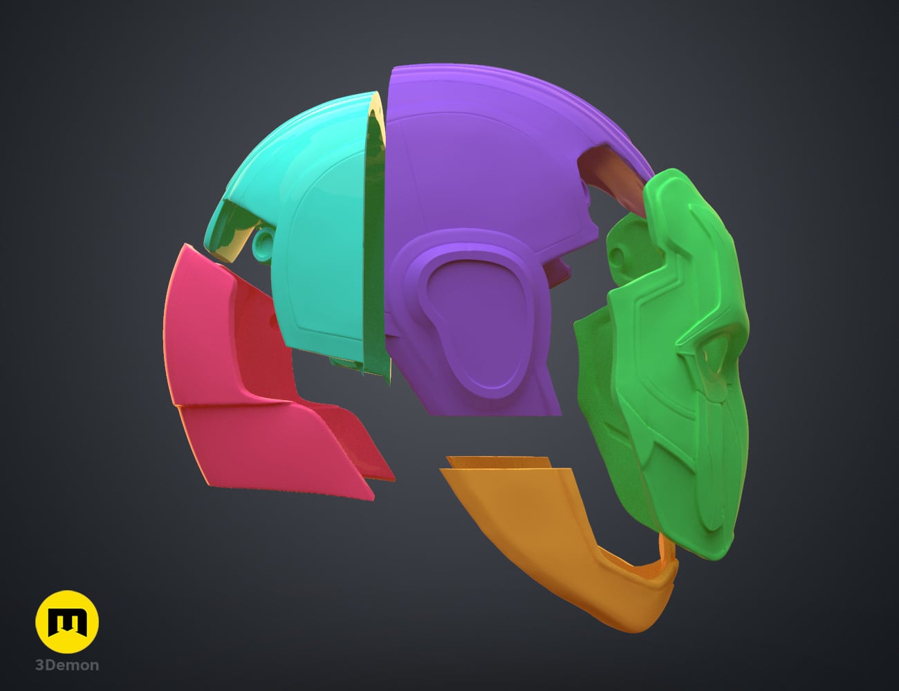 Blue Beetle Wearable Helmet 3d model