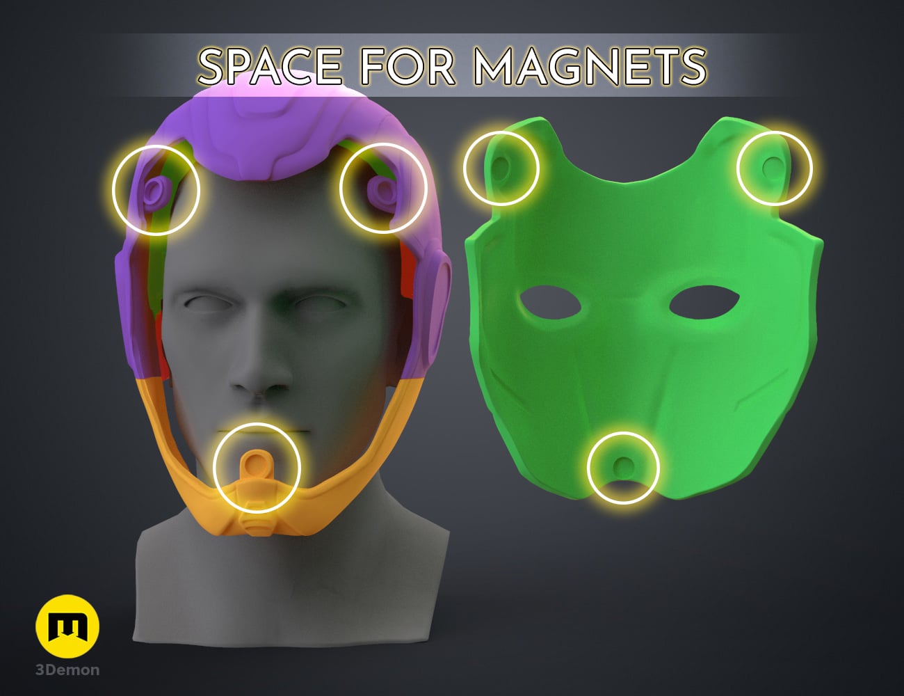 Blue Beetle Wearable Helmet 3d model