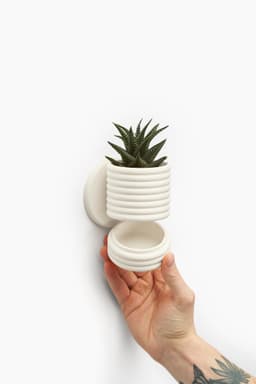 Wall Planter with Sliding Dovetail - The Poppy 3d model