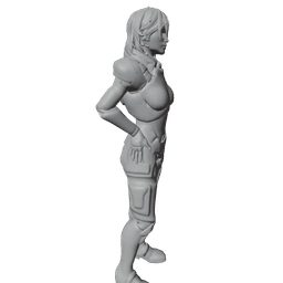 Female Commander Shepard 3d model