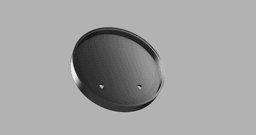 Round led light frame 3d model
