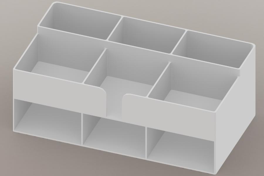 Desk Organizer III - STL Files 3d model