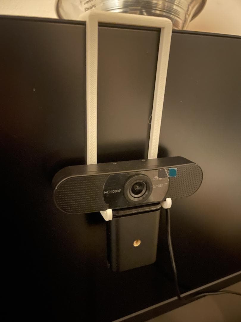 Webcam Monitor Mount for teleprompter and .conference calls 3d model