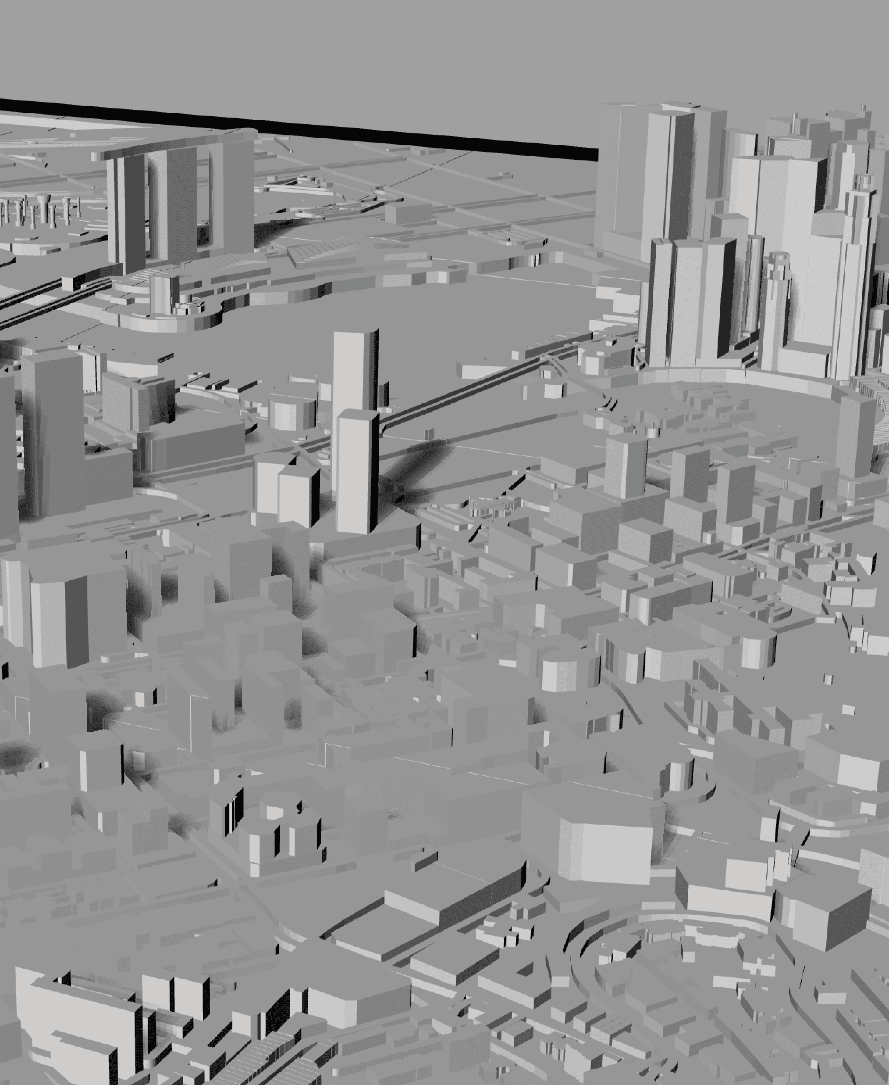 SINGAPORE, Skyline 3d map 3d model