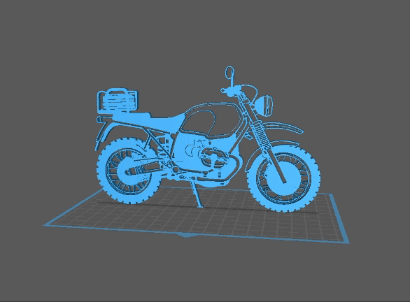 BMX - R80S Wall Art 3d model