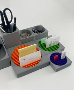 Desk Organizers Modular Stacking Set of Holders and Racks 3d model