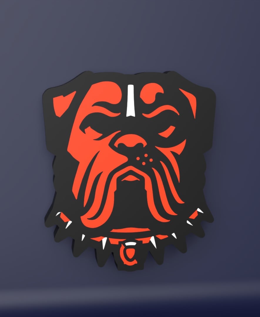 Cleveland Browns - LED Strip compatible 3d model
