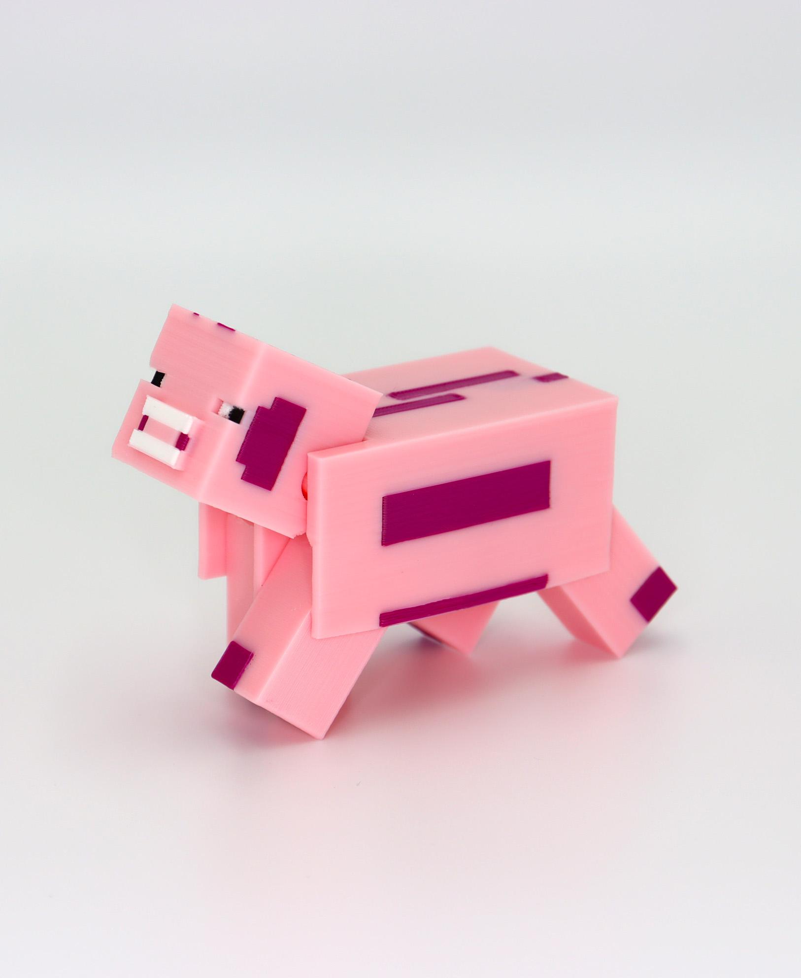 Pig fully articulated 3d model