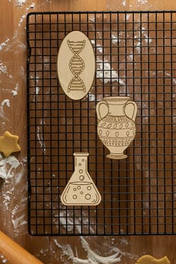 Science Set Cookie Cutter, Biscuit Cutter 3d model