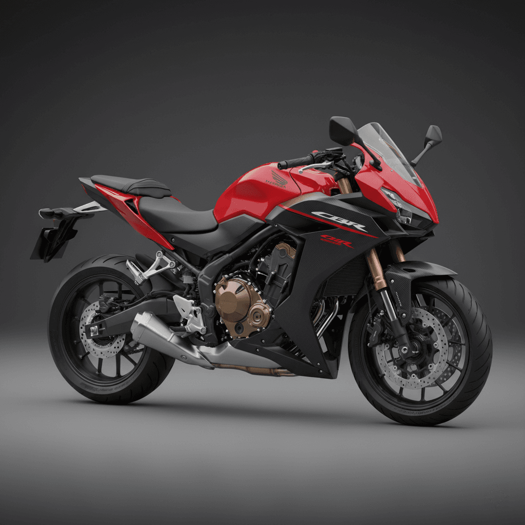Honda CBR500R Sport Racing Motorcycle 3d model
