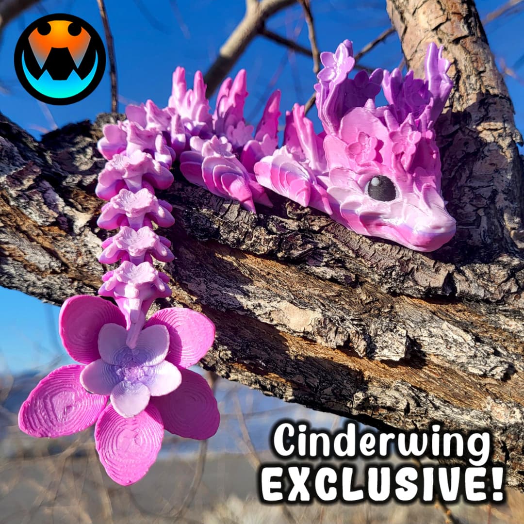 Baby Cherry Blossom Dragon 3d model