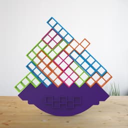 Balance Tetris Game, Family Fun Game, Tower Stacking Puzzle Game, Fun for All Ages, 1 to 4 Players 3d model