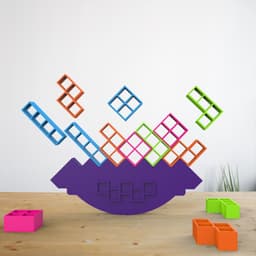 Balance Tetris Game, Family Fun Game, Tower Stacking Puzzle Game, Fun for All Ages, 1 to 4 Players 3d model