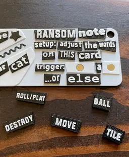 Hextraction Ransom Note Tile 3d model