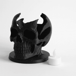 BROKEN SKELETON HEAD TEALIGHT / HALLOWEENDECOR / HOMEDECOR / DARK DECOR 3d model