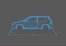 Volkswagen - Golf 4 R32 Wall Art 3d model