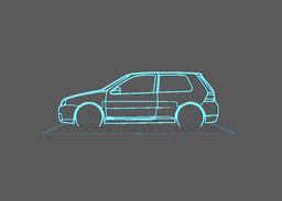Volkswagen - Golf 4 R32 Wall Art 3d model