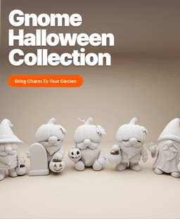 Halloween Gnome Pack – Chibi Figures 3d model