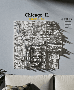 Chicago, IL - S, M, L, & XL 3d model