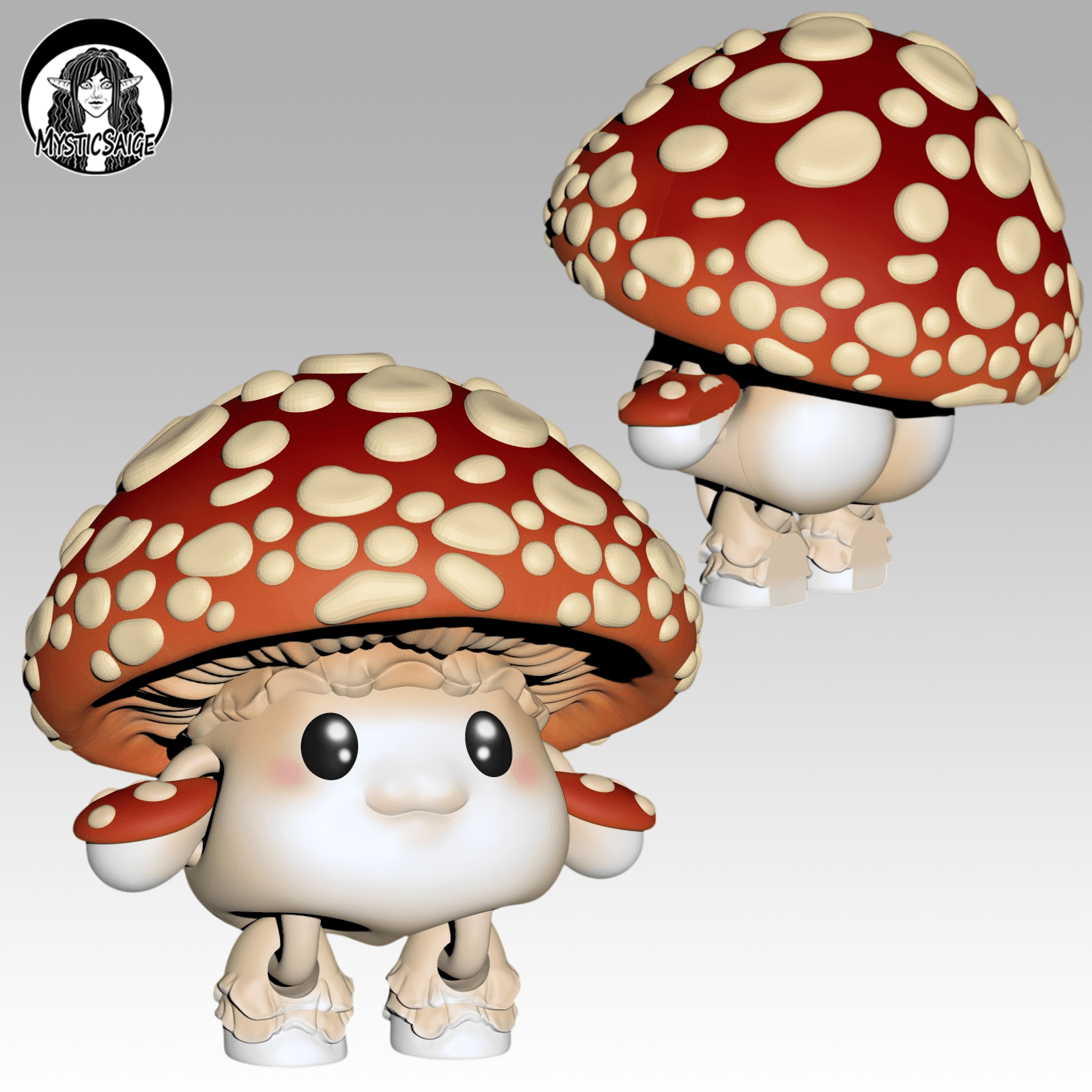 Chibi Mushroom 3d model