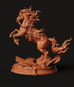 Dreamwalker Undead Horse STL | Fantasy 3D Print | Diorama 3d model