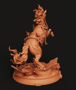 Dreamwalker Undead Horse STL | Fantasy 3D Print | Diorama 3d model