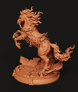Dreamwalker Undead Horse STL | Fantasy 3D Print | Diorama 3d model