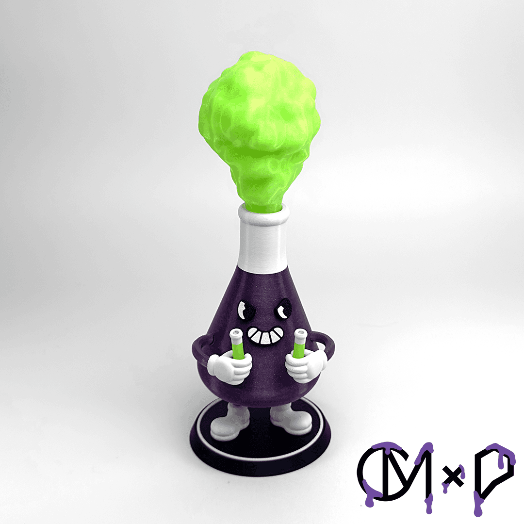 Science Flask Character 3d model