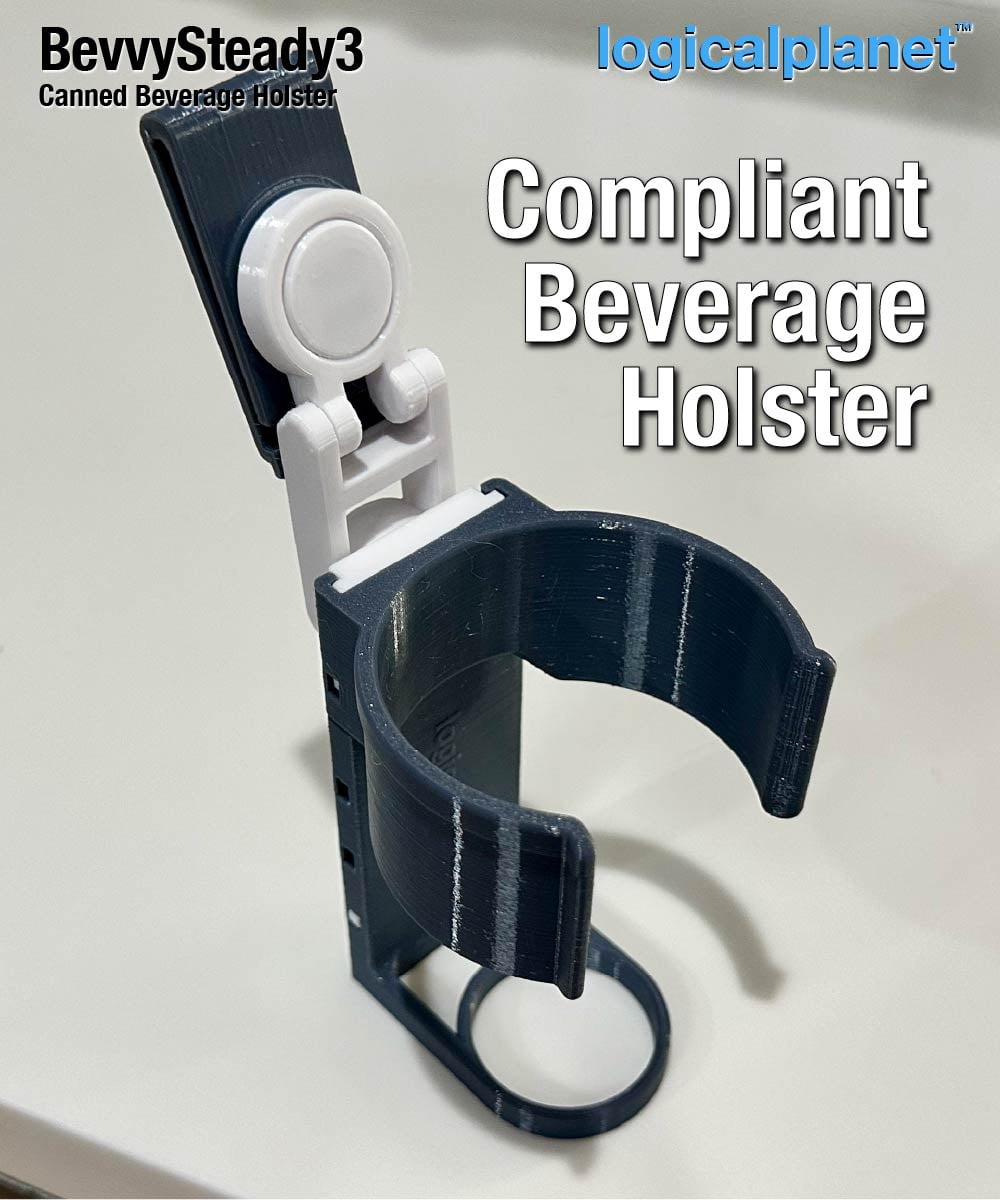 BevvySteady3 Beer/Drink Holster 3d model