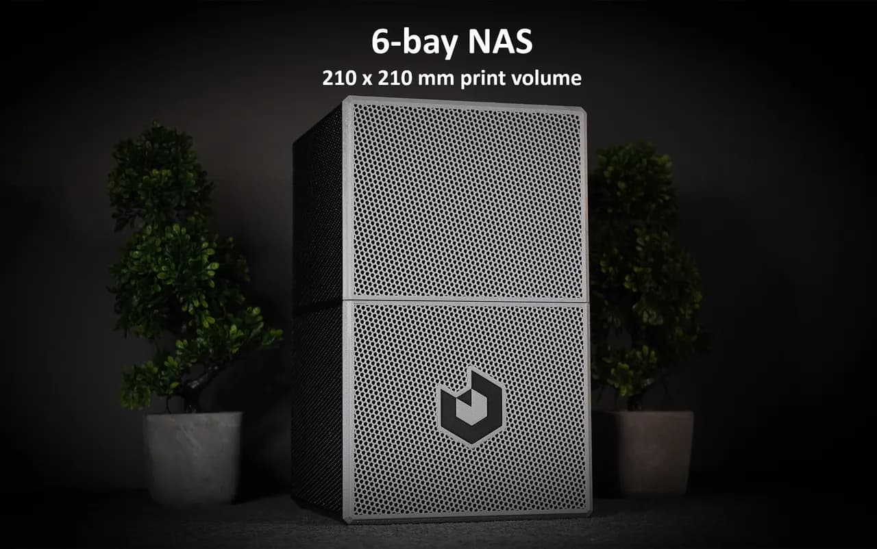 NAS CASE 6-bay (+3 SSD) incl. STEP files. 3d model