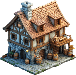 Medieval_Storehouse_2_WorkShop3D_Pack 3d model
