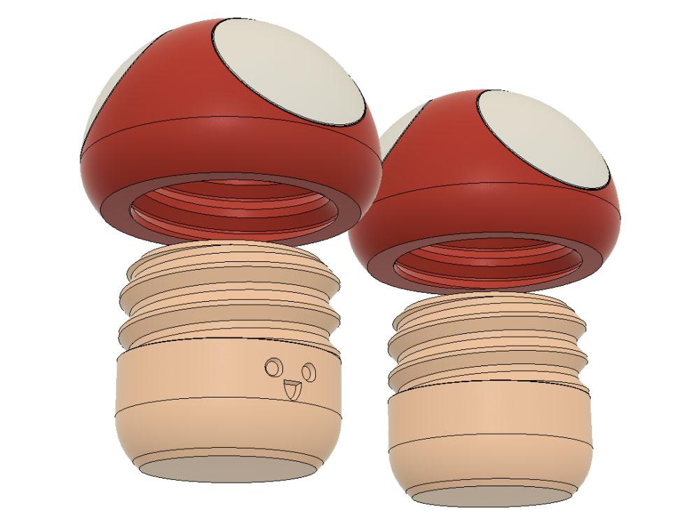  Simple Twist Open Mushroom (generic) 3d model