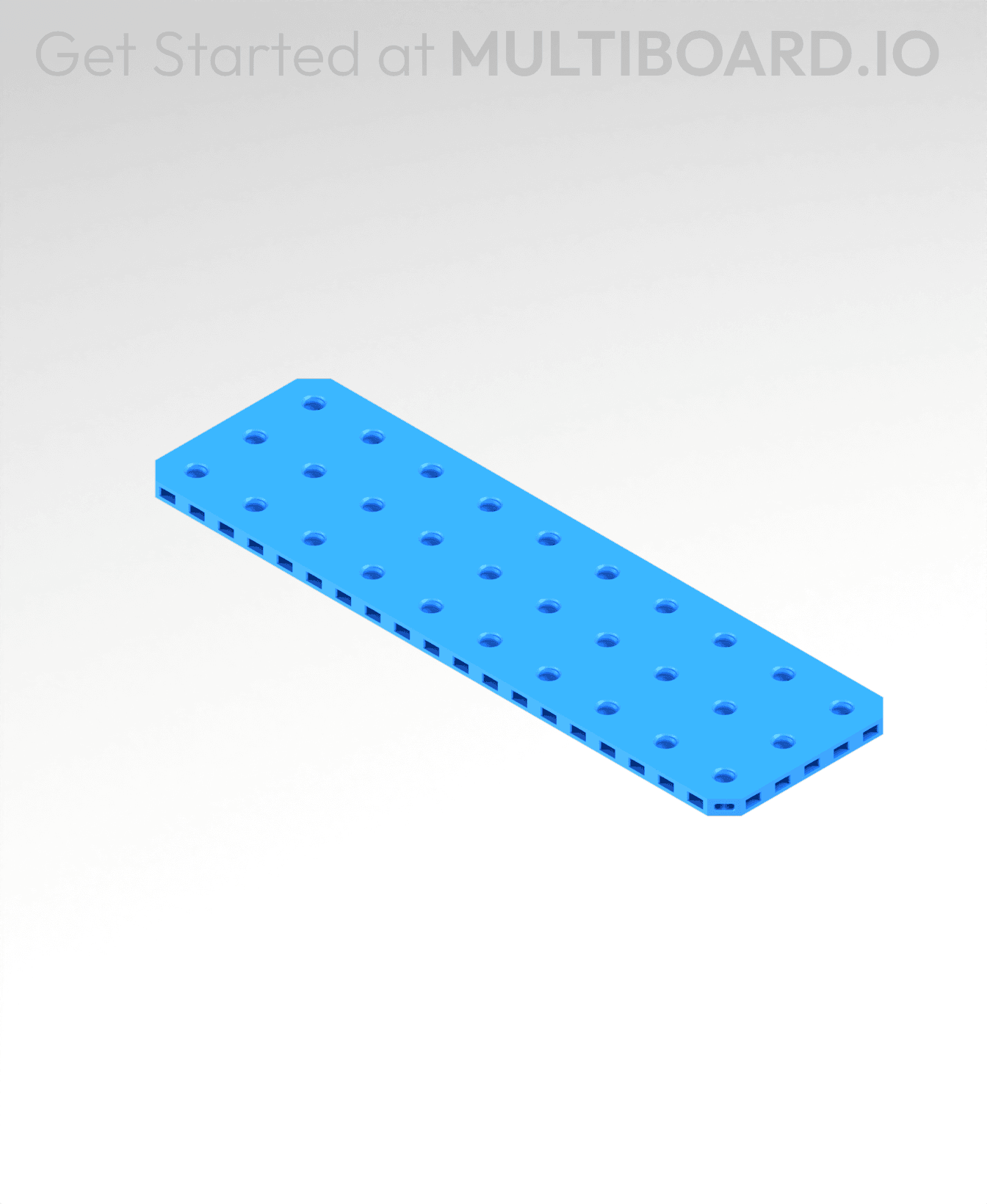 3x10 MU - Small Thread Offset MU - MultiBoard Plate 3d model