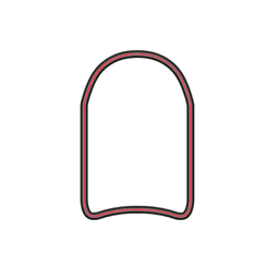 Kickboard Cookie Cutter STL File - 4 inches 3d model