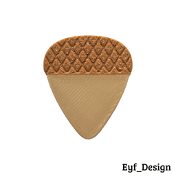 Fun Guitar Picks: Acorn 3d model
