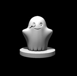 Cute Ghost Investigator - Cute Ghost Investigator - 3d model render - D&D