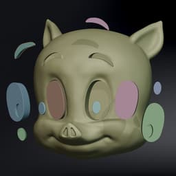 Porky Pig Urban Vibes / Urban Puma Style From Looney Tunes /( 3MfF Shoes and Multi-Parts Included) 3d model
